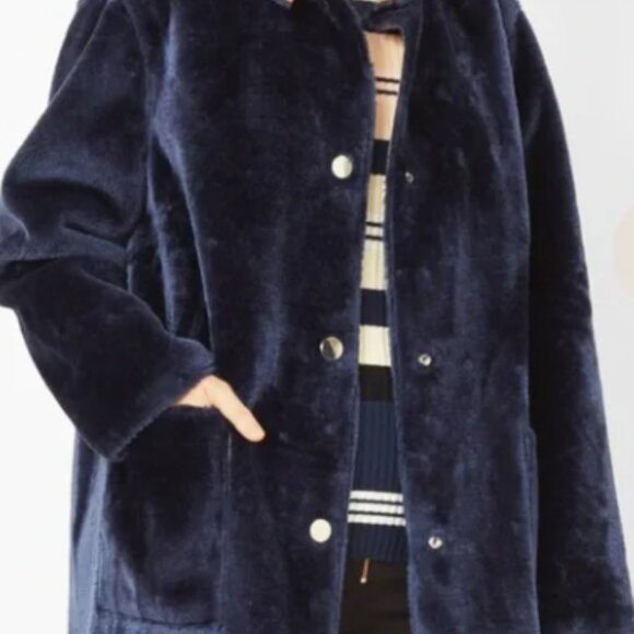 Opening Ceremony Faux Fur Reversible Culver Coat - Picture 5 of 6